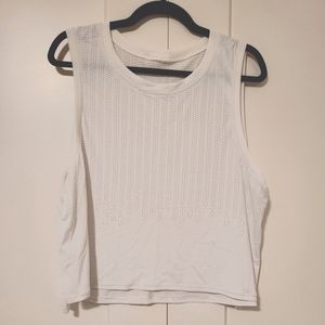 lululemon white cropped tank